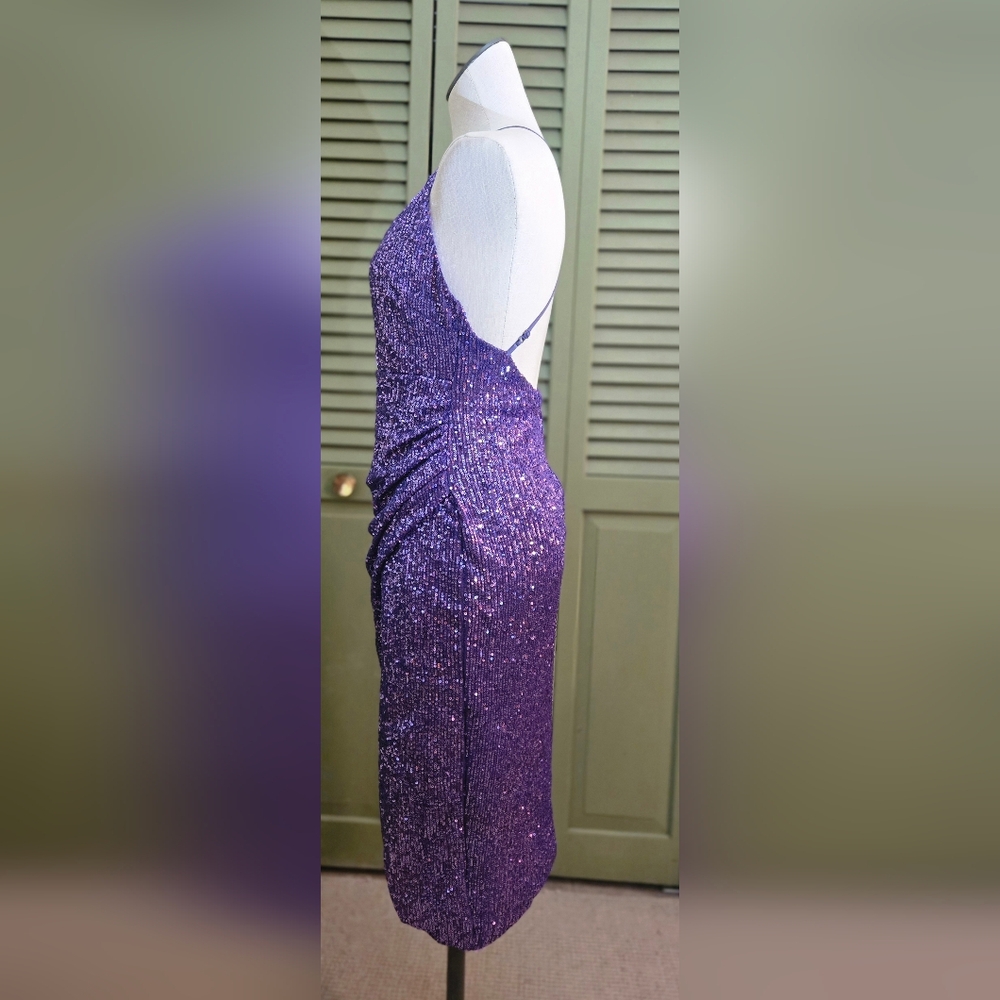 Fashion Nova Purple Sequin Dress - Picture 4 of 6